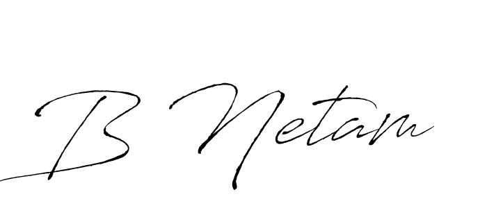Make a beautiful signature design for name B Netam. With this signature (Antro_Vectra) style, you can create a handwritten signature for free. B Netam signature style 6 images and pictures png