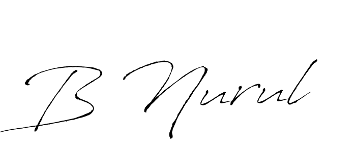 Design your own signature with our free online signature maker. With this signature software, you can create a handwritten (Antro_Vectra) signature for name B Nurul. B Nurul signature style 6 images and pictures png