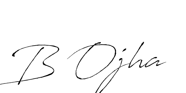 Use a signature maker to create a handwritten signature online. With this signature software, you can design (Antro_Vectra) your own signature for name B Ojha. B Ojha signature style 6 images and pictures png