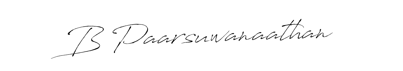 How to make B Paarsuwanaathan signature? Antro_Vectra is a professional autograph style. Create handwritten signature for B Paarsuwanaathan name. B Paarsuwanaathan signature style 6 images and pictures png