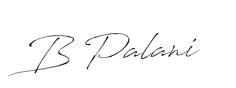 Design your own signature with our free online signature maker. With this signature software, you can create a handwritten (Antro_Vectra) signature for name B Palani. B Palani signature style 6 images and pictures png