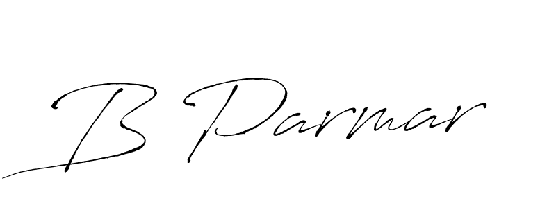 You should practise on your own different ways (Antro_Vectra) to write your name (B Parmar) in signature. don't let someone else do it for you. B Parmar signature style 6 images and pictures png