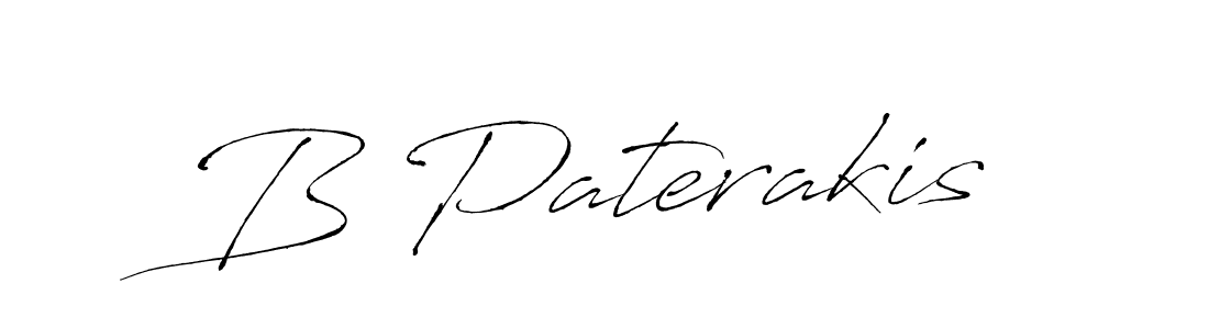 How to make B Paterakis signature? Antro_Vectra is a professional autograph style. Create handwritten signature for B Paterakis name. B Paterakis signature style 6 images and pictures png