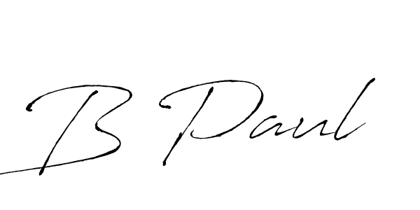 Make a beautiful signature design for name B Paul. With this signature (Antro_Vectra) style, you can create a handwritten signature for free. B Paul signature style 6 images and pictures png