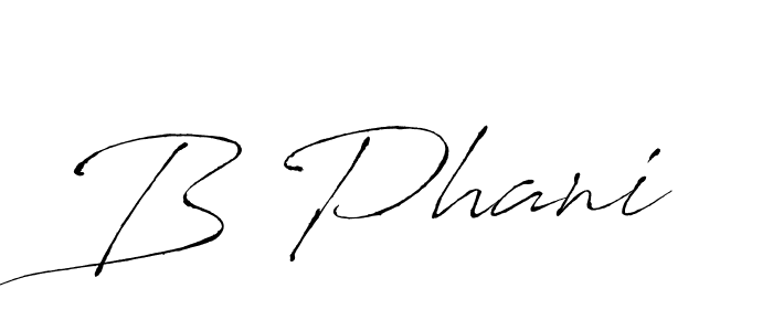 Antro_Vectra is a professional signature style that is perfect for those who want to add a touch of class to their signature. It is also a great choice for those who want to make their signature more unique. Get B Phani name to fancy signature for free. B Phani signature style 6 images and pictures png