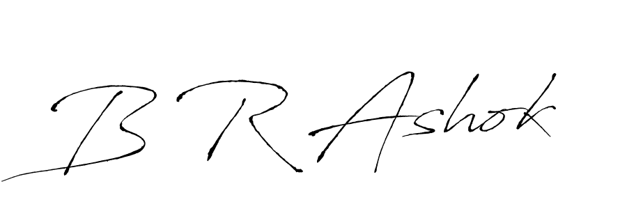 B R Ashok stylish signature style. Best Handwritten Sign (Antro_Vectra) for my name. Handwritten Signature Collection Ideas for my name B R Ashok. B R Ashok signature style 6 images and pictures png