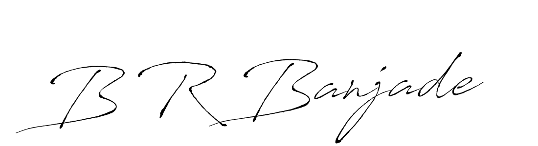 How to make B R Banjade signature? Antro_Vectra is a professional autograph style. Create handwritten signature for B R Banjade name. B R Banjade signature style 6 images and pictures png