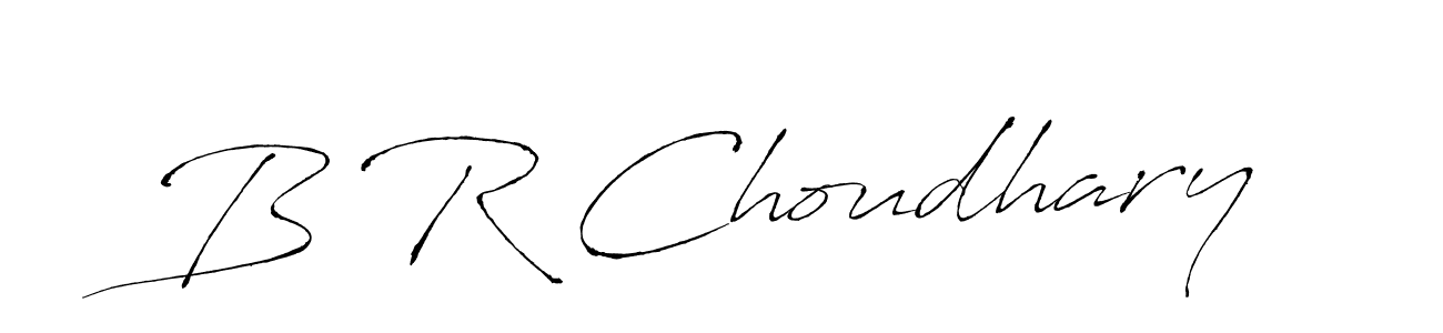 The best way (Antro_Vectra) to make a short signature is to pick only two or three words in your name. The name B R Choudhary include a total of six letters. For converting this name. B R Choudhary signature style 6 images and pictures png