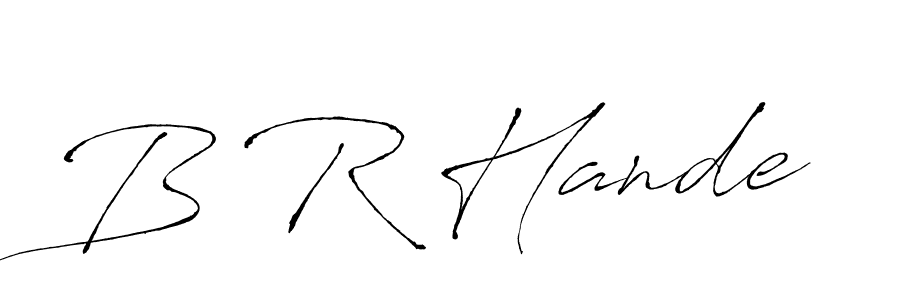 Design your own signature with our free online signature maker. With this signature software, you can create a handwritten (Antro_Vectra) signature for name B R Hande. B R Hande signature style 6 images and pictures png