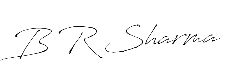 You should practise on your own different ways (Antro_Vectra) to write your name (B R Sharma) in signature. don't let someone else do it for you. B R Sharma signature style 6 images and pictures png