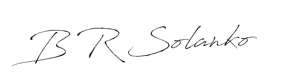 Design your own signature with our free online signature maker. With this signature software, you can create a handwritten (Antro_Vectra) signature for name B R Solanko. B R Solanko signature style 6 images and pictures png