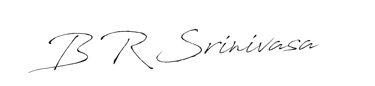 You should practise on your own different ways (Antro_Vectra) to write your name (B R Srinivasa) in signature. don't let someone else do it for you. B R Srinivasa signature style 6 images and pictures png