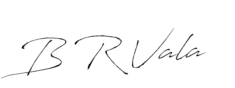The best way (Antro_Vectra) to make a short signature is to pick only two or three words in your name. The name B R Vala include a total of six letters. For converting this name. B R Vala signature style 6 images and pictures png
