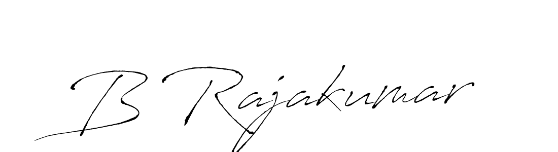 Create a beautiful signature design for name B Rajakumar. With this signature (Antro_Vectra) fonts, you can make a handwritten signature for free. B Rajakumar signature style 6 images and pictures png