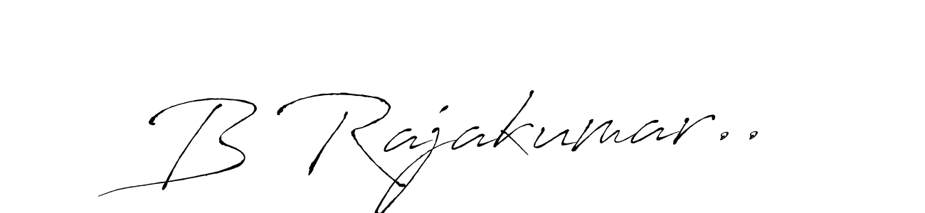 How to make B Rajakumar.. name signature. Use Antro_Vectra style for creating short signs online. This is the latest handwritten sign. B Rajakumar.. signature style 6 images and pictures png
