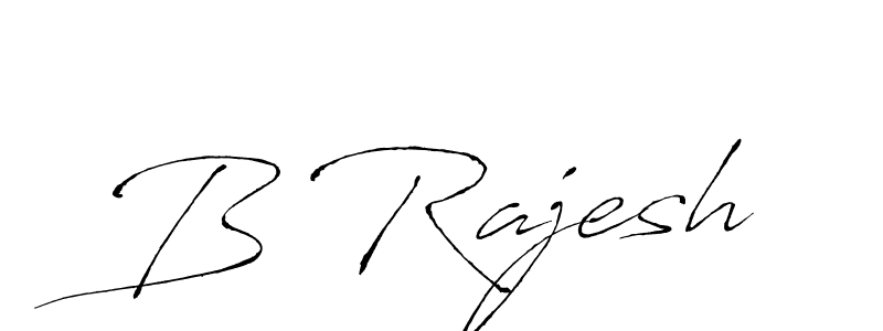 How to make B Rajesh name signature. Use Antro_Vectra style for creating short signs online. This is the latest handwritten sign. B Rajesh signature style 6 images and pictures png