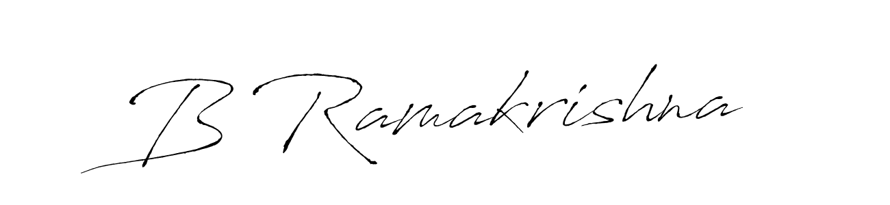 How to make B Ramakrishna signature? Antro_Vectra is a professional autograph style. Create handwritten signature for B Ramakrishna name. B Ramakrishna signature style 6 images and pictures png