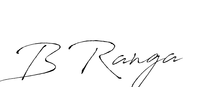 Make a beautiful signature design for name B Ranga. With this signature (Antro_Vectra) style, you can create a handwritten signature for free. B Ranga signature style 6 images and pictures png
