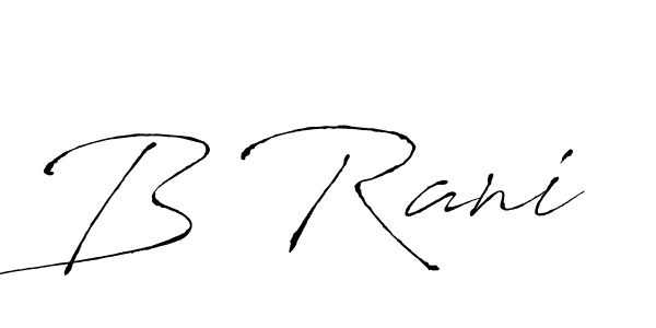 Also You can easily find your signature by using the search form. We will create B Rani name handwritten signature images for you free of cost using Antro_Vectra sign style. B Rani signature style 6 images and pictures png