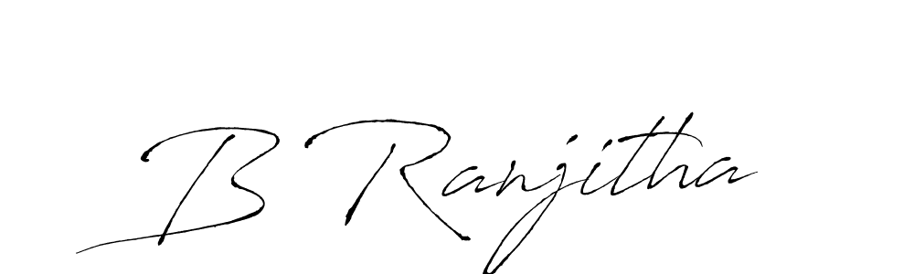 if you are searching for the best signature style for your name B Ranjitha. so please give up your signature search. here we have designed multiple signature styles  using Antro_Vectra. B Ranjitha signature style 6 images and pictures png