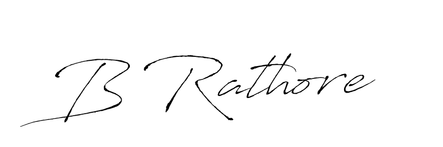 Make a beautiful signature design for name B Rathore. With this signature (Antro_Vectra) style, you can create a handwritten signature for free. B Rathore signature style 6 images and pictures png