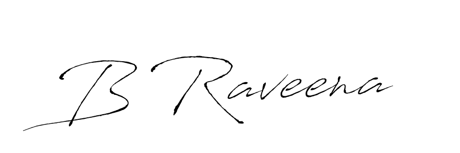 Make a beautiful signature design for name B Raveena. With this signature (Antro_Vectra) style, you can create a handwritten signature for free. B Raveena signature style 6 images and pictures png