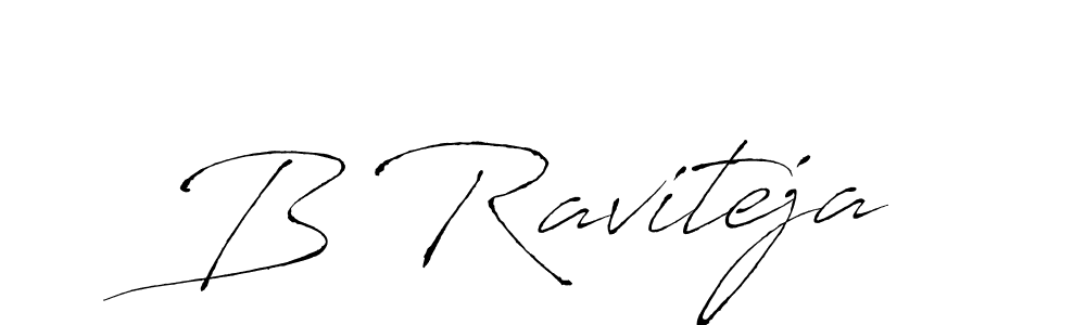 This is the best signature style for the B Raviteja name. Also you like these signature font (Antro_Vectra). Mix name signature. B Raviteja signature style 6 images and pictures png