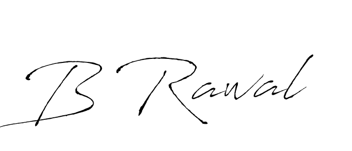 B Rawal stylish signature style. Best Handwritten Sign (Antro_Vectra) for my name. Handwritten Signature Collection Ideas for my name B Rawal. B Rawal signature style 6 images and pictures png