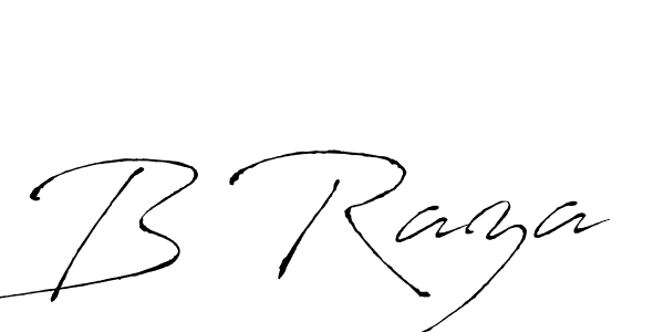 Make a beautiful signature design for name B Raza. With this signature (Antro_Vectra) style, you can create a handwritten signature for free. B Raza signature style 6 images and pictures png