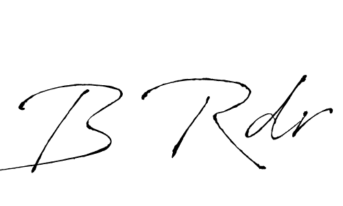 Design your own signature with our free online signature maker. With this signature software, you can create a handwritten (Antro_Vectra) signature for name B Rdr. B Rdr signature style 6 images and pictures png