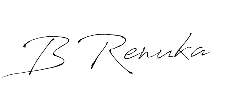 How to make B Renuka name signature. Use Antro_Vectra style for creating short signs online. This is the latest handwritten sign. B Renuka signature style 6 images and pictures png