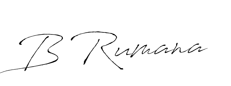 Similarly Antro_Vectra is the best handwritten signature design. Signature creator online .You can use it as an online autograph creator for name B Rumana. B Rumana signature style 6 images and pictures png