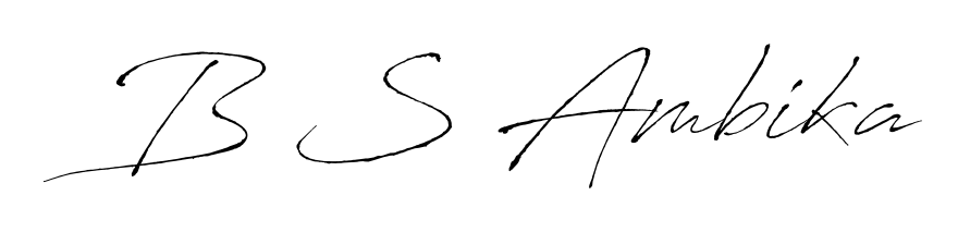 How to Draw B S Ambika signature style? Antro_Vectra is a latest design signature styles for name B S Ambika. B S Ambika signature style 6 images and pictures png