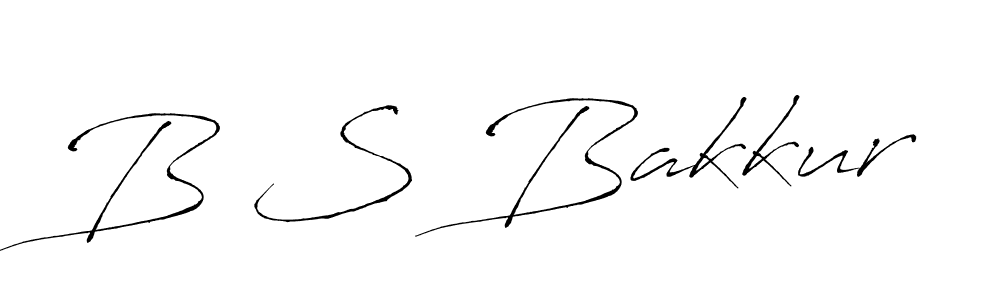 How to make B S Bakkur signature? Antro_Vectra is a professional autograph style. Create handwritten signature for B S Bakkur name. B S Bakkur signature style 6 images and pictures png