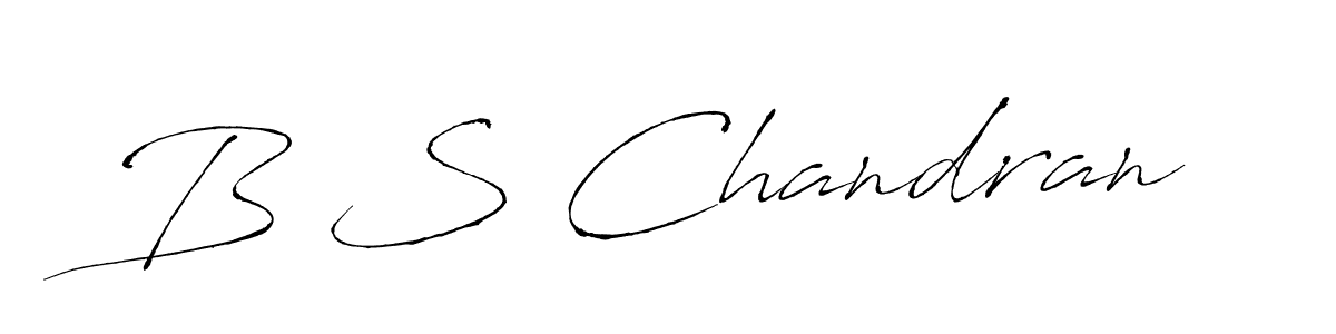 Also we have B S Chandran name is the best signature style. Create professional handwritten signature collection using Antro_Vectra autograph style. B S Chandran signature style 6 images and pictures png