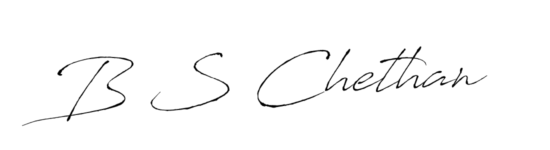 How to make B S Chethan signature? Antro_Vectra is a professional autograph style. Create handwritten signature for B S Chethan name. B S Chethan signature style 6 images and pictures png