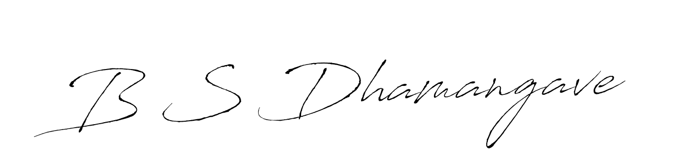 Best and Professional Signature Style for B S Dhamangave. Antro_Vectra Best Signature Style Collection. B S Dhamangave signature style 6 images and pictures png