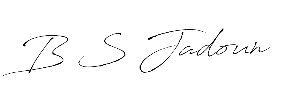 Make a short B S Jadoun signature style. Manage your documents anywhere anytime using Antro_Vectra. Create and add eSignatures, submit forms, share and send files easily. B S Jadoun signature style 6 images and pictures png