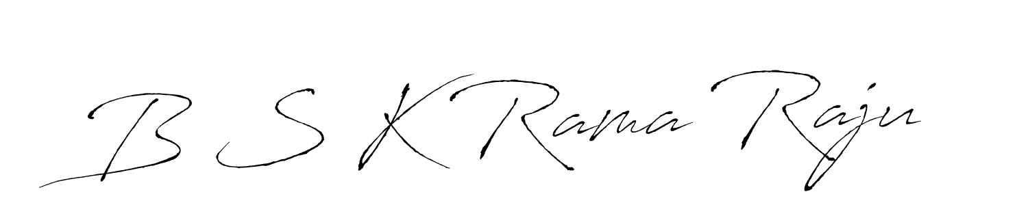 Also You can easily find your signature by using the search form. We will create B S K Rama Raju name handwritten signature images for you free of cost using Antro_Vectra sign style. B S K Rama Raju signature style 6 images and pictures png