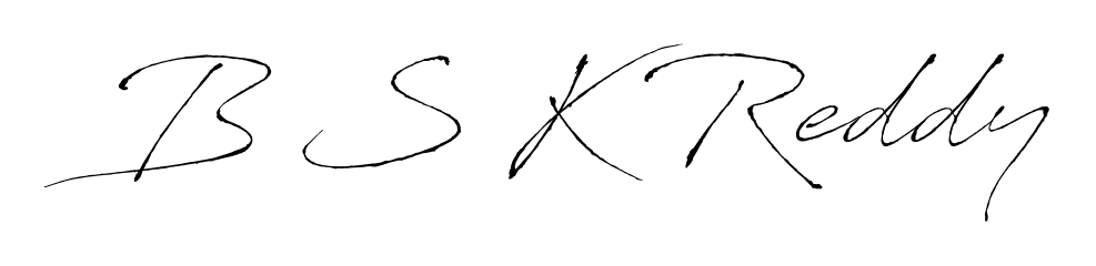B S K Reddy stylish signature style. Best Handwritten Sign (Antro_Vectra) for my name. Handwritten Signature Collection Ideas for my name B S K Reddy. B S K Reddy signature style 6 images and pictures png