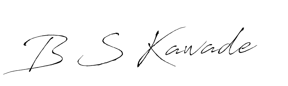 Also we have B S Kawade name is the best signature style. Create professional handwritten signature collection using Antro_Vectra autograph style. B S Kawade signature style 6 images and pictures png