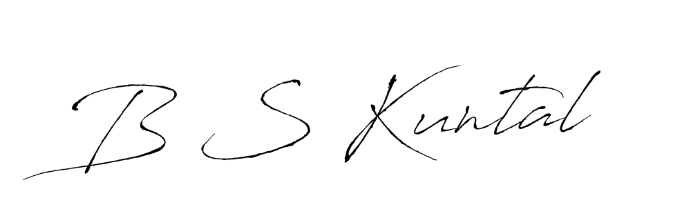 Here are the top 10 professional signature styles for the name B S Kuntal. These are the best autograph styles you can use for your name. B S Kuntal signature style 6 images and pictures png