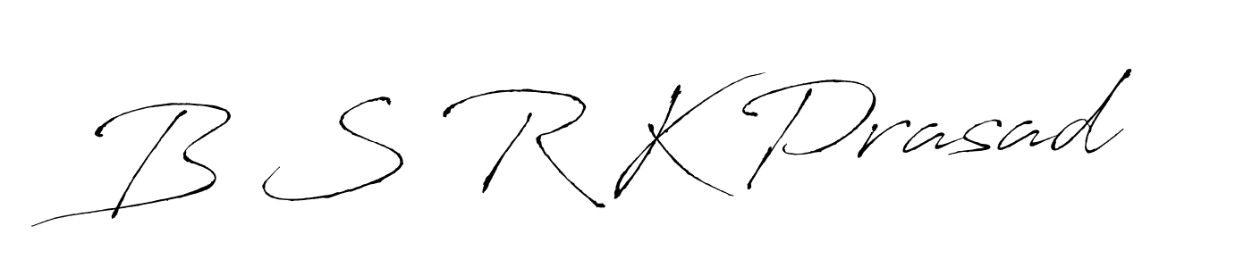 How to make B S R K Prasad signature? Antro_Vectra is a professional autograph style. Create handwritten signature for B S R K Prasad name. B S R K Prasad signature style 6 images and pictures png