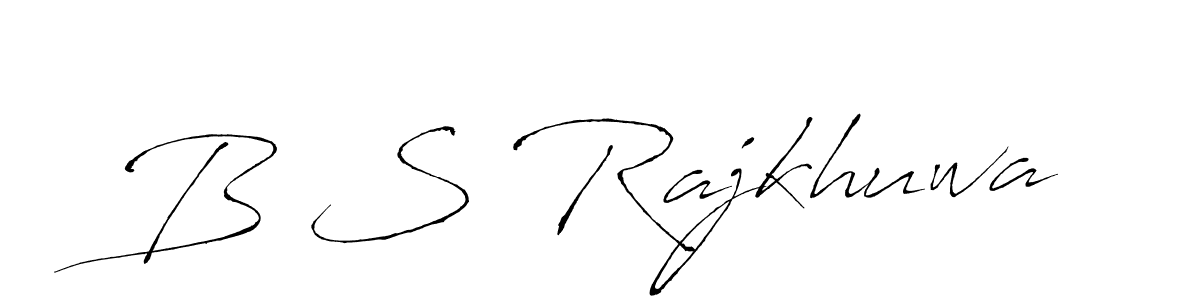 You should practise on your own different ways (Antro_Vectra) to write your name (B S Rajkhuwa) in signature. don't let someone else do it for you. B S Rajkhuwa signature style 6 images and pictures png