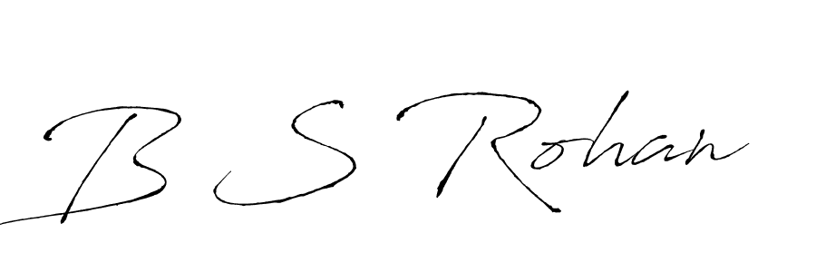 How to make B S Rohan name signature. Use Antro_Vectra style for creating short signs online. This is the latest handwritten sign. B S Rohan signature style 6 images and pictures png