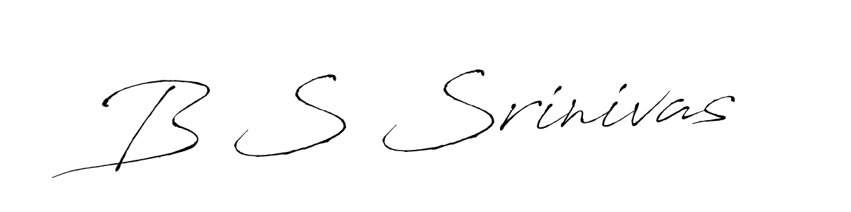 Antro_Vectra is a professional signature style that is perfect for those who want to add a touch of class to their signature. It is also a great choice for those who want to make their signature more unique. Get B S Srinivas name to fancy signature for free. B S Srinivas signature style 6 images and pictures png