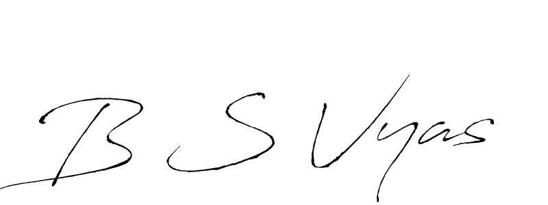 Make a beautiful signature design for name B S Vyas. Use this online signature maker to create a handwritten signature for free. B S Vyas signature style 6 images and pictures png