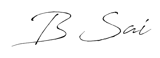 Explore multiple handwriting variations for B Sai including this stunning Antro_Vectra design. Free to use across all platforms. B Sai signature style 6 images and pictures png