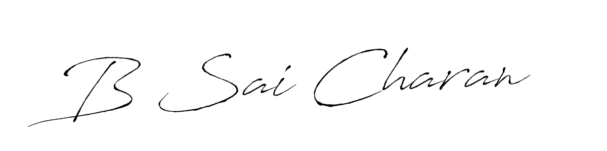 You should practise on your own different ways (Antro_Vectra) to write your name (B Sai Charan) in signature. don't let someone else do it for you. B Sai Charan signature style 6 images and pictures png