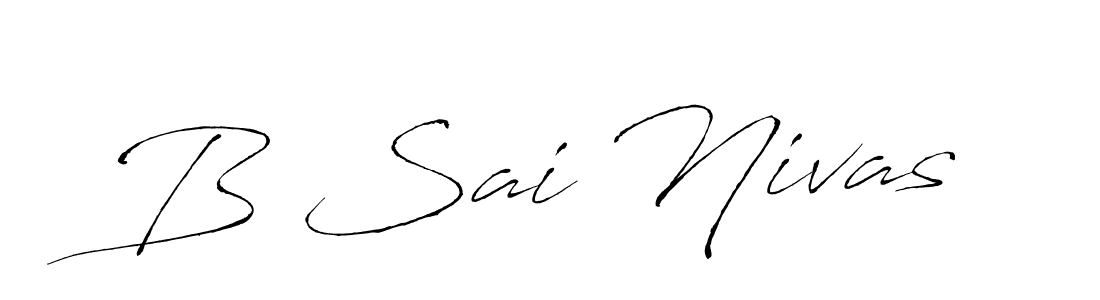 Also You can easily find your signature by using the search form. We will create B Sai Nivas name handwritten signature images for you free of cost using Antro_Vectra sign style. B Sai Nivas signature style 6 images and pictures png